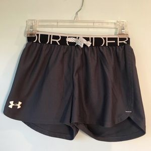 Girls Dark Gray Under Armour Shorts